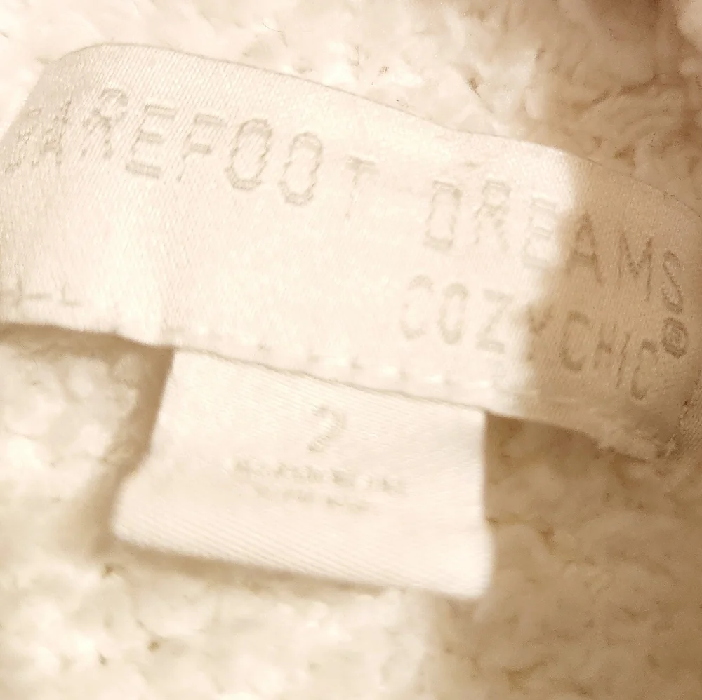 Barefoot Dreams | Women's White CozyChic® Ribbed Hooded Robe (Size 2/Medium)